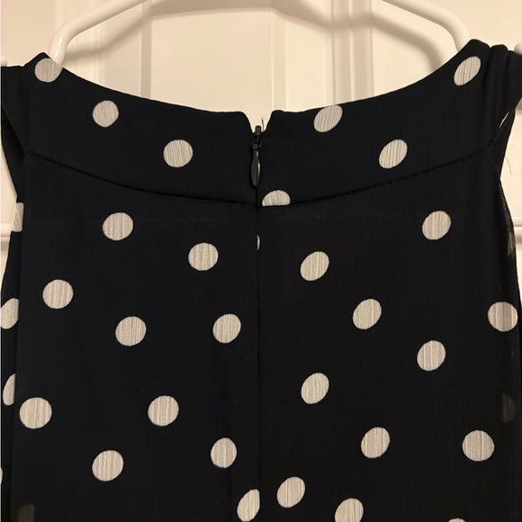 Tommy Hilfiger Navy with White Polka Dots Ruffle Maxi Dress - Picture 7 of 8